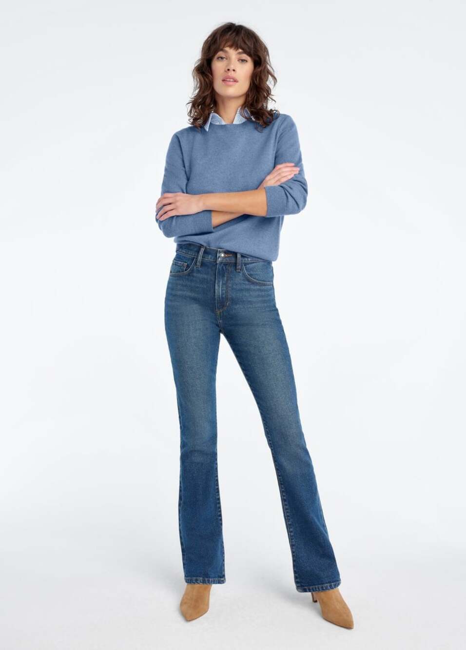 Favorite Daughter Women 32 The Valentina Super High Rise Boot Jean Flagstaff